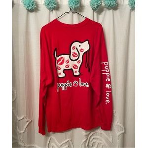 Puppie love valentines tee